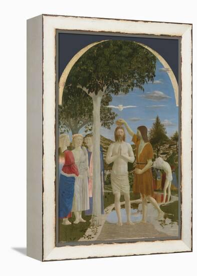 The Baptism of Christ, 1450S-Piero della Francesca-Framed Premier Image Canvas