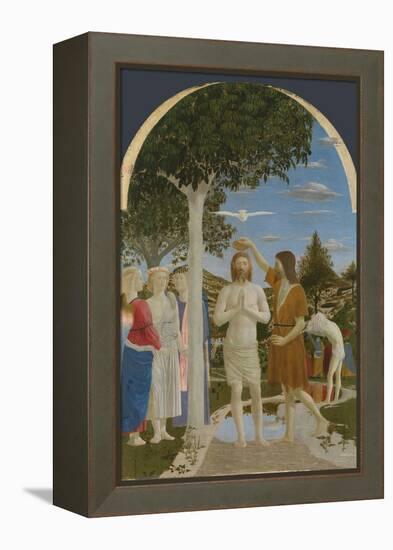 The Baptism of Christ, 1450S-Piero della Francesca-Framed Premier Image Canvas