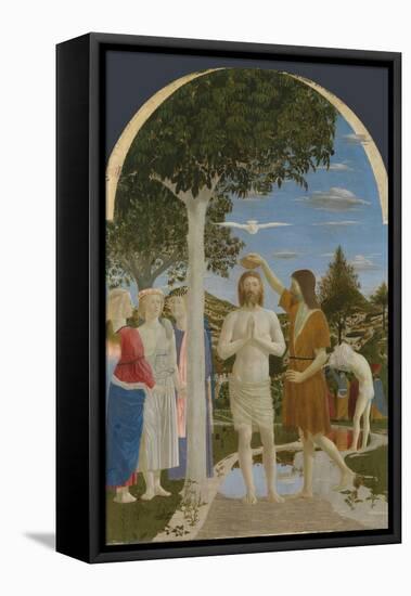 The Baptism of Christ, 1450S-Piero della Francesca-Framed Premier Image Canvas