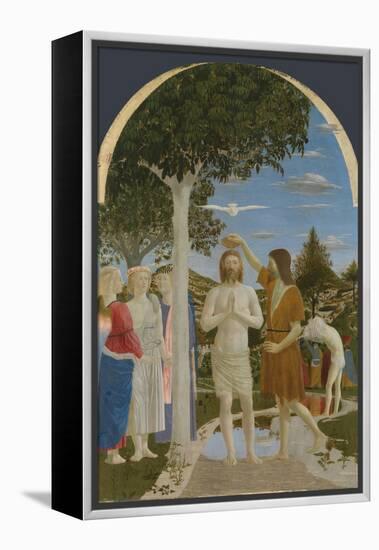 The Baptism of Christ, 1450S-Piero della Francesca-Framed Premier Image Canvas