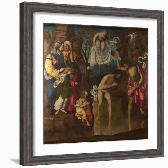 The Baptism of Christ, 1514-Francesco Zaganelli-Framed Giclee Print