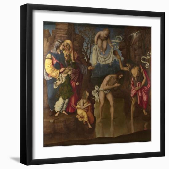 The Baptism of Christ, 1514-Francesco Zaganelli-Framed Giclee Print