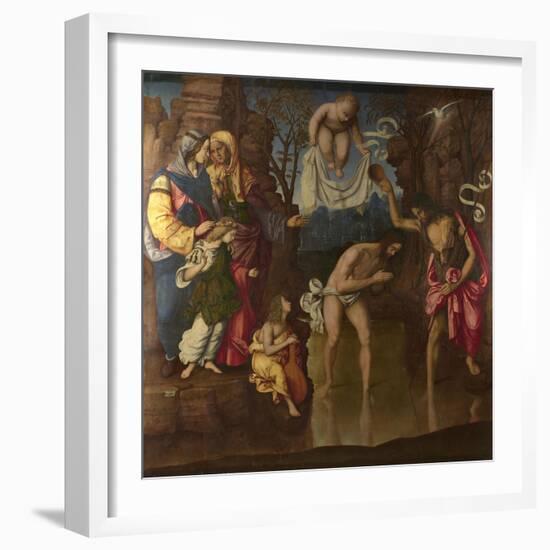 The Baptism of Christ, 1514-Francesco Zaganelli-Framed Giclee Print