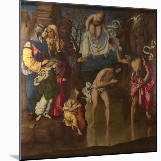 The Baptism of Christ, 1514-Francesco Zaganelli-Mounted Giclee Print