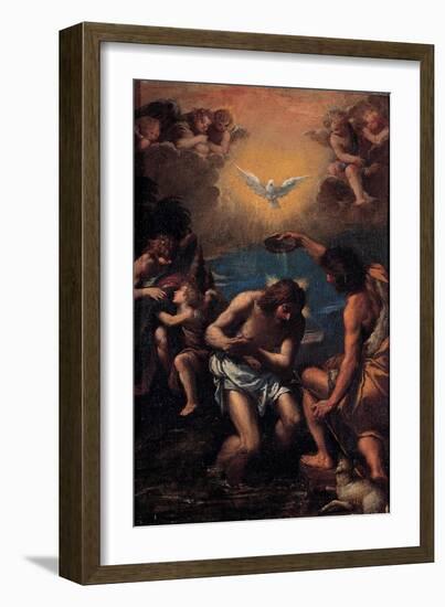 The Baptism of Christ, 1585-1590-Ippolito Scarsellino-Framed Giclee Print