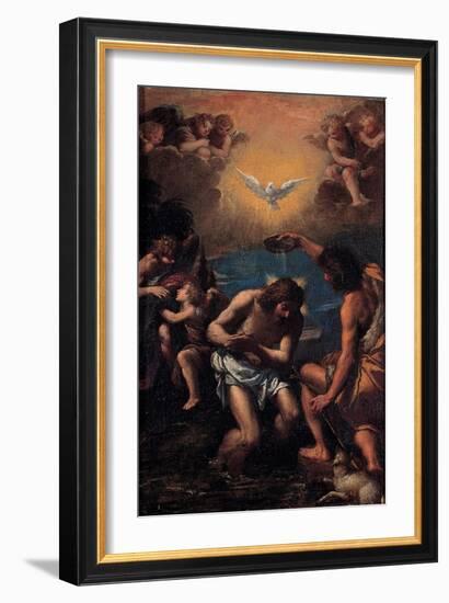 The Baptism of Christ, 1585-1590-Ippolito Scarsellino-Framed Giclee Print