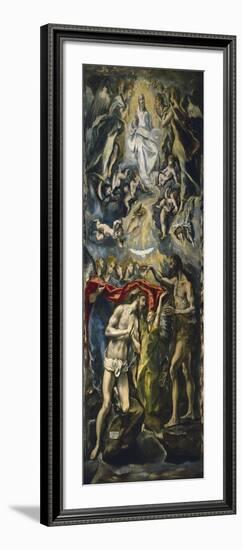 The Baptism of Christ, 1597-1600-El Greco-Framed Giclee Print