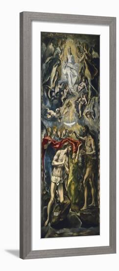 The Baptism of Christ, 1597-1600-El Greco-Framed Giclee Print