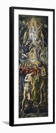 The Baptism of Christ, 1597-1600-El Greco-Framed Giclee Print