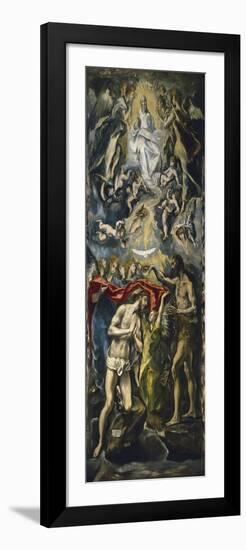 The Baptism of Christ, 1597-1600-El Greco-Framed Giclee Print