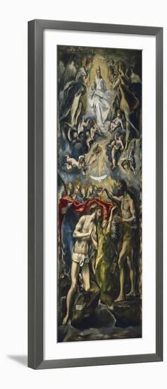 The Baptism of Christ, 1597-1600-El Greco-Framed Giclee Print