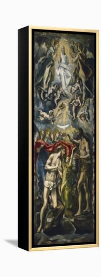 The Baptism of Christ, 1597-1600-El Greco-Framed Premier Image Canvas