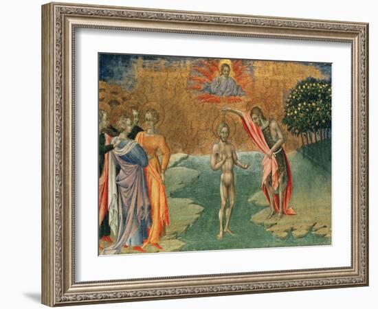 The Baptism of Christ, 15th Century-null-Framed Giclee Print