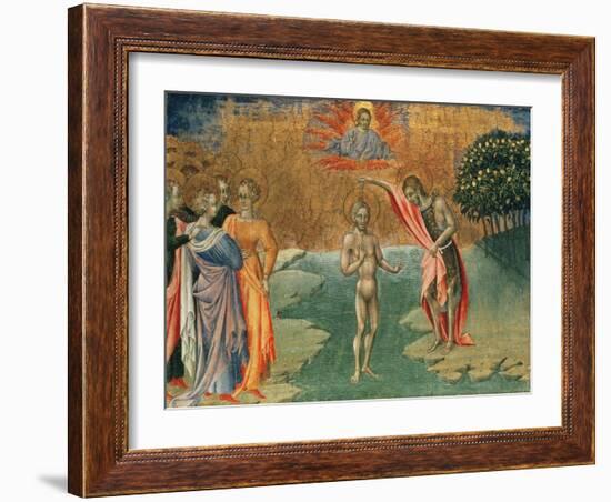 The Baptism of Christ, 15th Century-null-Framed Giclee Print