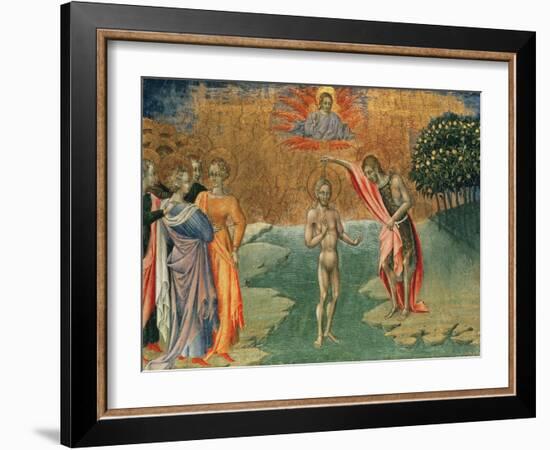 The Baptism of Christ, 15th Century-null-Framed Giclee Print