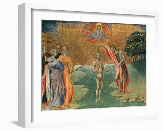 The Baptism of Christ, 15th Century-null-Framed Giclee Print