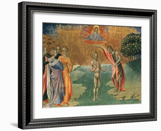 The Baptism of Christ, 15th Century-null-Framed Giclee Print