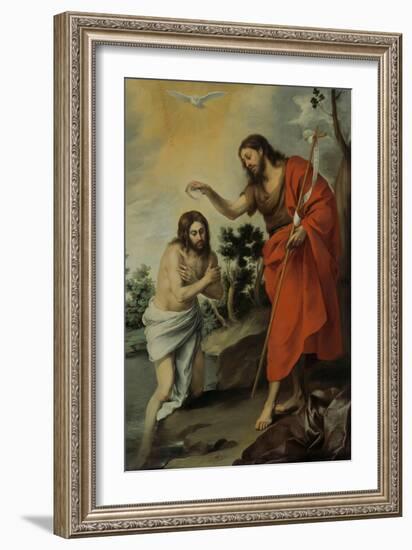 The Baptism of Christ, 1655-Bartolomé Estebàn Murillo-Framed Giclee Print