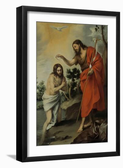 The Baptism of Christ, 1655-Bartolomé Estebàn Murillo-Framed Giclee Print