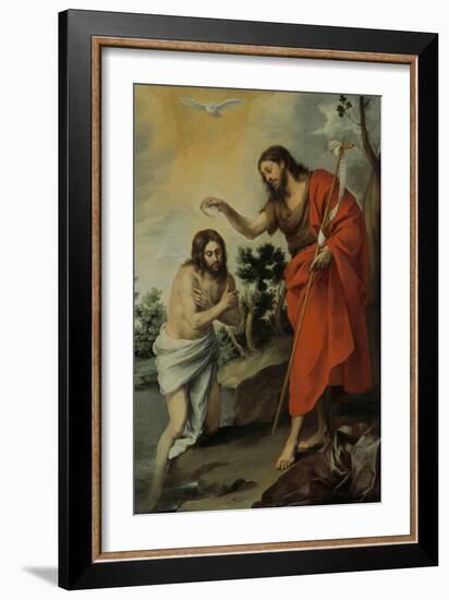 The Baptism of Christ, 1655-Bartolomé Estebàn Murillo-Framed Giclee Print