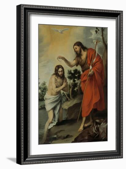 The Baptism of Christ, 1655-Bartolomé Estebàn Murillo-Framed Giclee Print