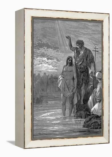 The Baptism of Christ, 1st Century-Gustave Doré-Framed Premier Image Canvas