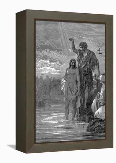 The Baptism of Christ, 1st Century-Gustave Doré-Framed Premier Image Canvas