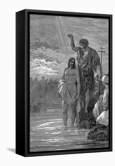 The Baptism of Christ, 1st Century-Gustave Doré-Framed Premier Image Canvas