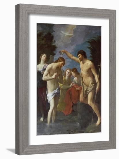 The Baptism of Christ, about 1622/23-Guido Reni-Framed Giclee Print