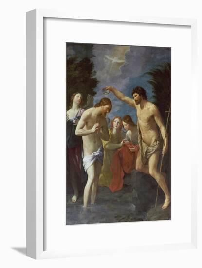 The Baptism of Christ, about 1622/23-Guido Reni-Framed Giclee Print