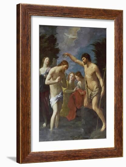 The Baptism of Christ, about 1622/23-Guido Reni-Framed Giclee Print