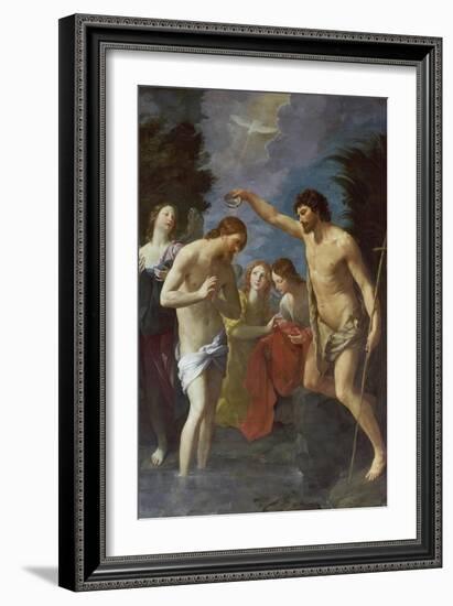 The Baptism of Christ, about 1622/23-Guido Reni-Framed Giclee Print