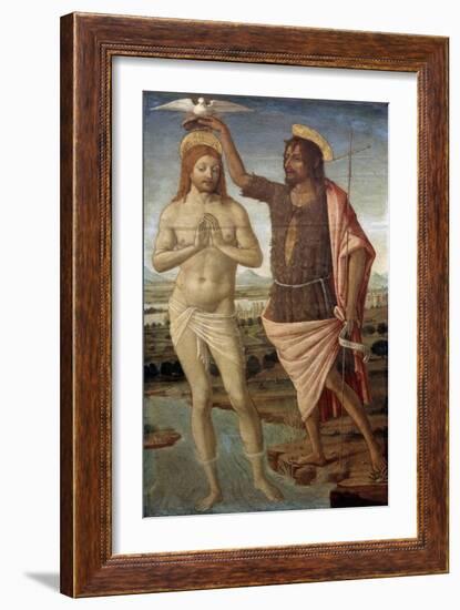 The Baptism of Christ, after 1486-Guidoccio Cozzarelli-Framed Giclee Print