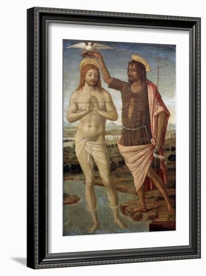 The Baptism of Christ, after 1486-Guidoccio Cozzarelli-Framed Giclee Print