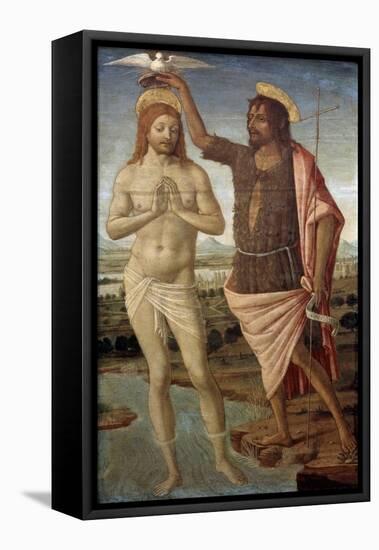 The Baptism of Christ, after 1486-Guidoccio Cozzarelli-Framed Premier Image Canvas