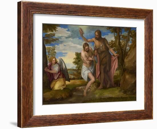 The Baptism of Christ, c.1550-1560-Veronese-Framed Giclee Print