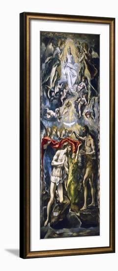 The Baptism of Christ, c.1597-El Greco-Framed Giclee Print