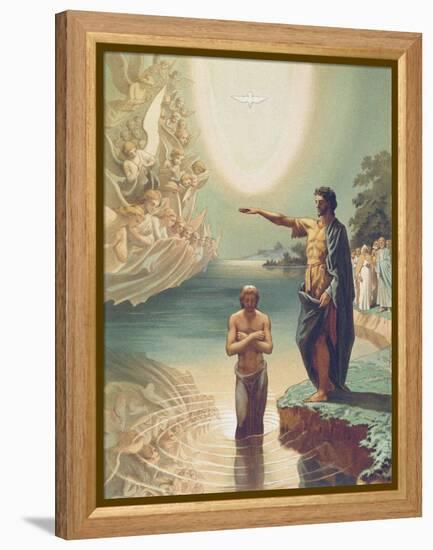 The Baptism of Christ, C.1860-Grigori Grigorevich Gagarin-Framed Premier Image Canvas
