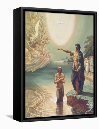 The Baptism of Christ, C.1860-Grigori Grigorevich Gagarin-Framed Premier Image Canvas