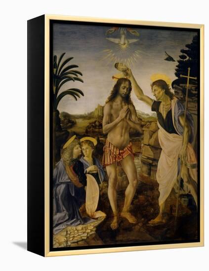 The Baptism of Christ, Ca 1470-1475-Leonardo da Vinci-Framed Premier Image Canvas