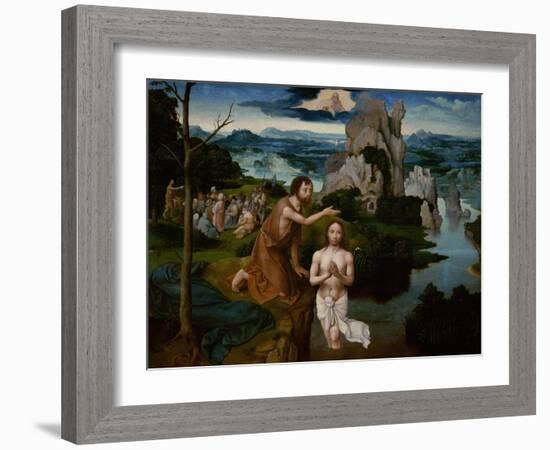 The Baptism of Christ, Ca 1515-Joachim Patinir-Framed Giclee Print