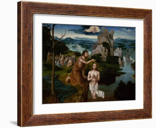 The Baptism of Christ, Ca 1515-Joachim Patinir-Framed Giclee Print