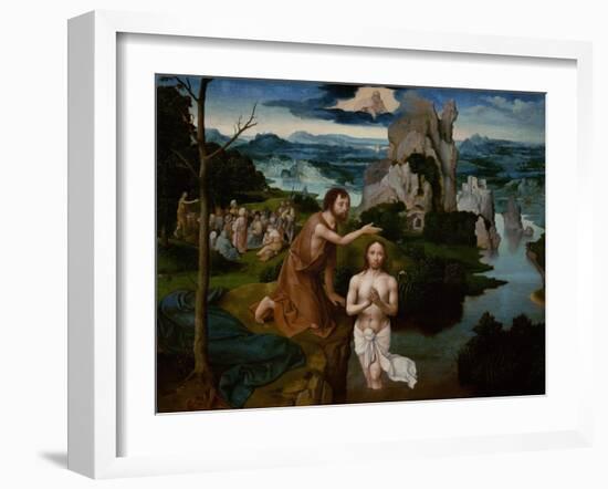 The Baptism of Christ, Ca 1515-Joachim Patinir-Framed Giclee Print