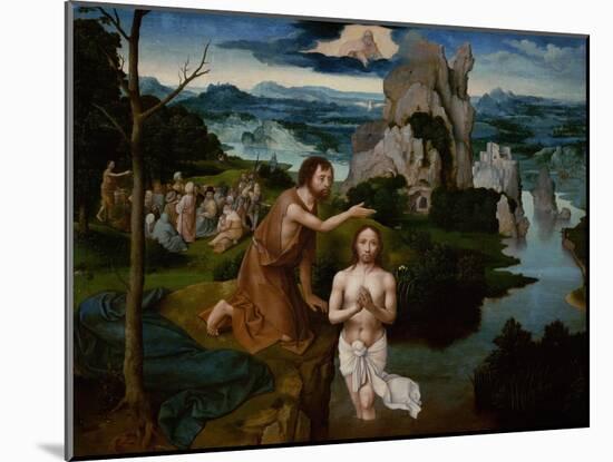 The Baptism of Christ, Ca 1515-Joachim Patinir-Mounted Giclee Print