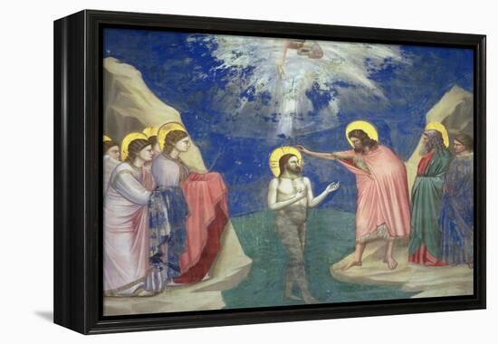 The Baptism of Christ, circa 1305-Giotto di Bondone-Framed Premier Image Canvas