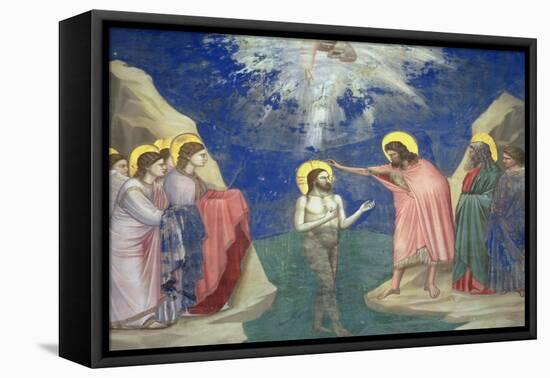 The Baptism of Christ, circa 1305-Giotto di Bondone-Framed Premier Image Canvas