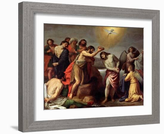 The Baptism of Christ, Late 16th or 17th Century-Alessandro Turchi-Framed Giclee Print