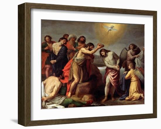 The Baptism of Christ, Late 16th or 17th Century-Alessandro Turchi-Framed Giclee Print