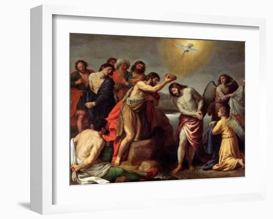 The Baptism of Christ, Late 16th or 17th Century-Alessandro Turchi-Framed Giclee Print