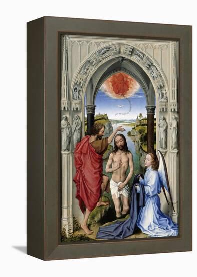 The Baptism of Christ (The Altar of St. John, Middle Pane), Ca 1455-Rogier van der Weyden-Framed Premier Image Canvas